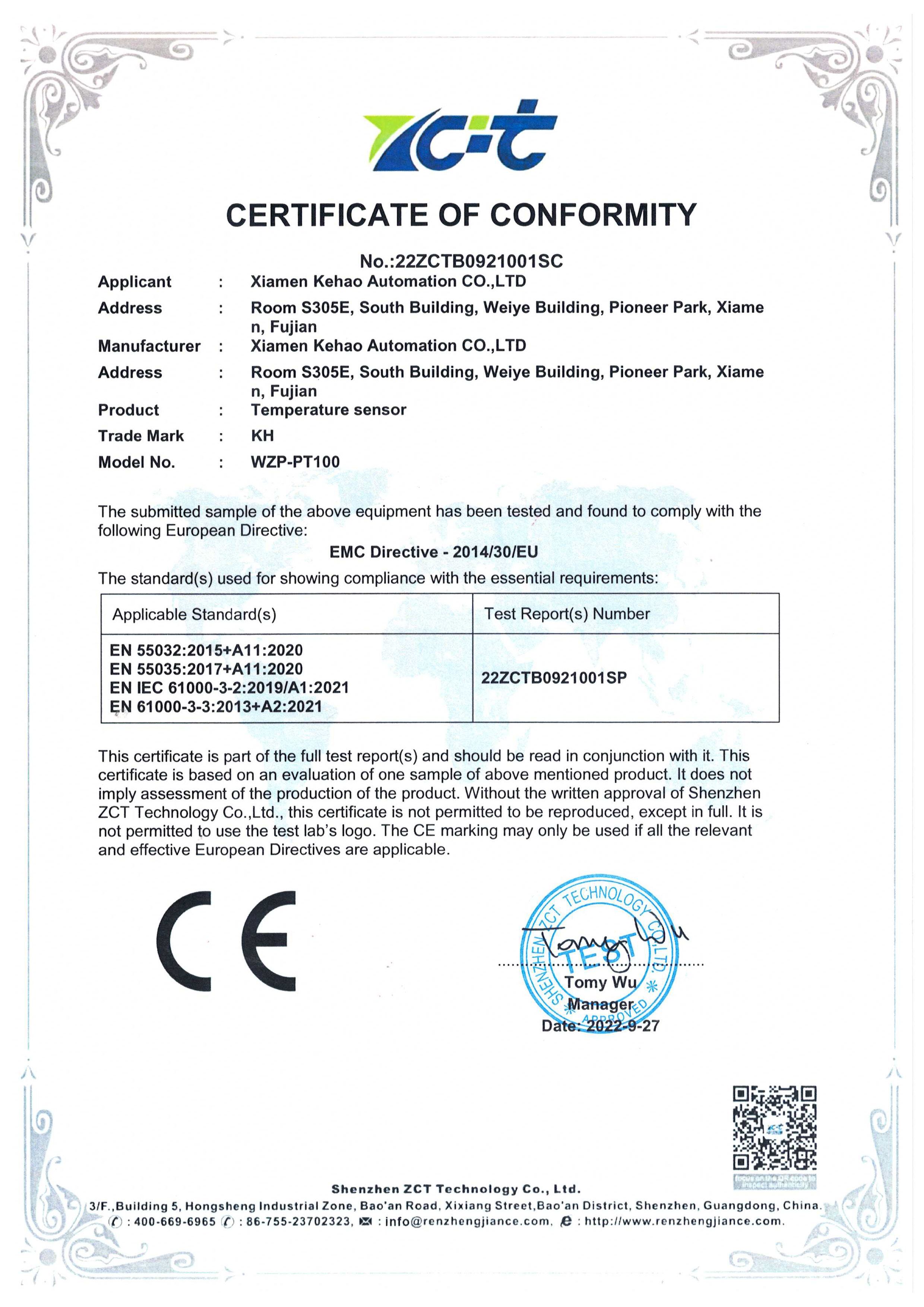 CE certification